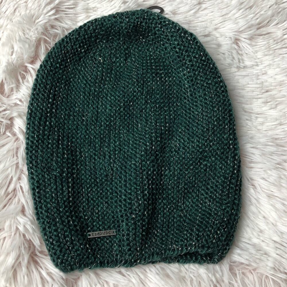 NEW Zumiez Empyre green slouch knit beanie hat unisex